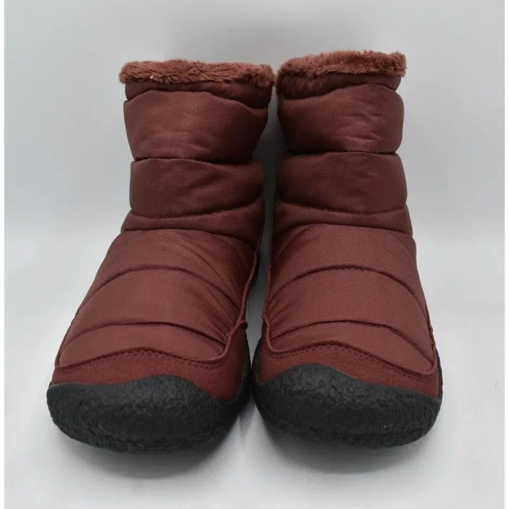 Keen Womens Size 10.5‎ Howser Fold Down Andorra Burgundy Insulated Pull On Shoes